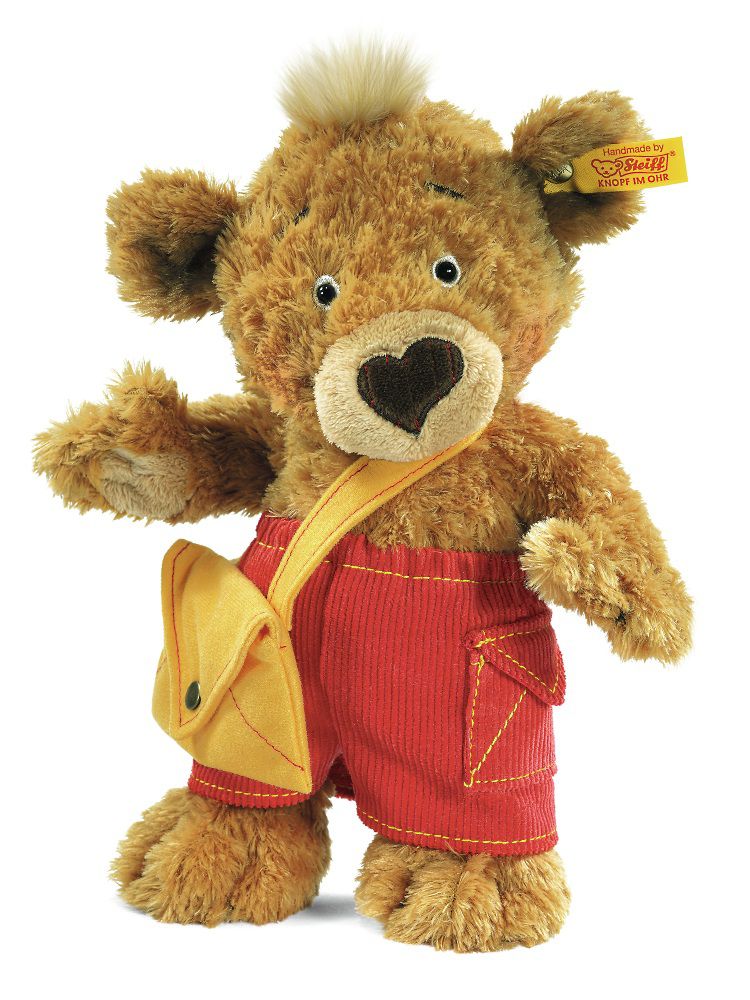 Knopf Teddybär, goldbraun, 25 cm